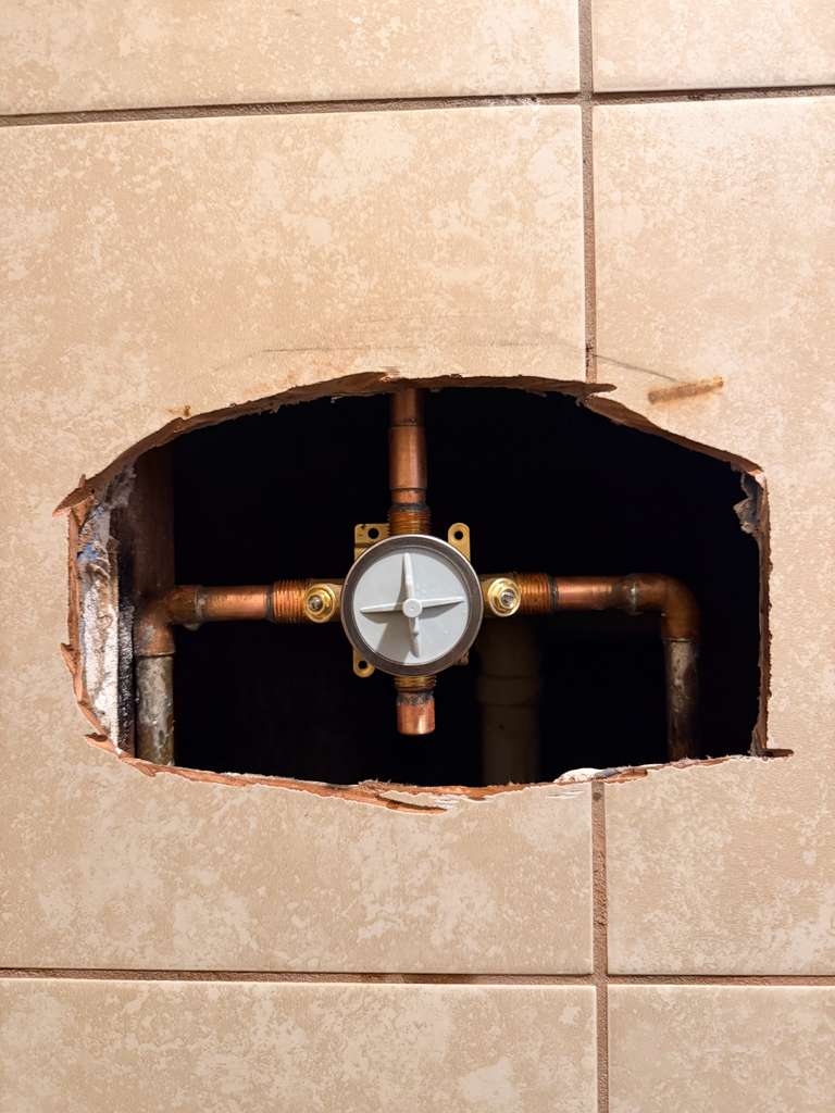 Before plumbing repair